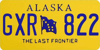 AK license plate GXR822