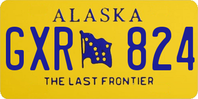 AK license plate GXR824
