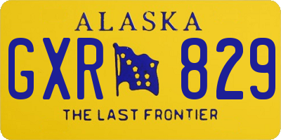 AK license plate GXR829