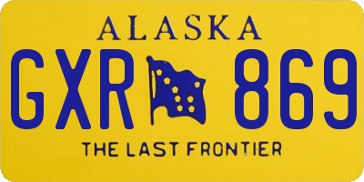 AK license plate GXR869