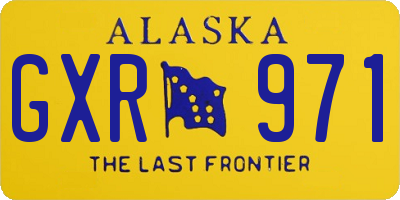 AK license plate GXR971