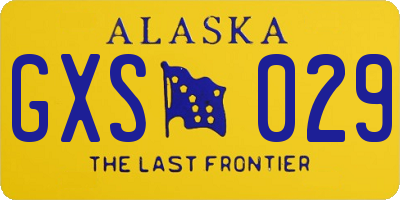 AK license plate GXS029