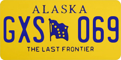 AK license plate GXS069