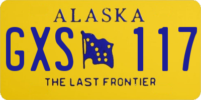 AK license plate GXS117