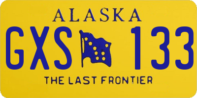 AK license plate GXS133