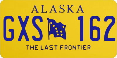 AK license plate GXS162