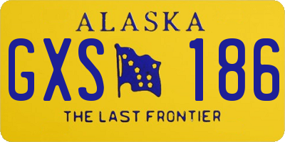 AK license plate GXS186