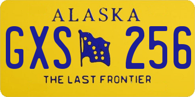 AK license plate GXS256