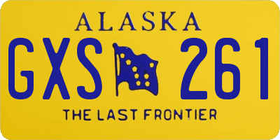 AK license plate GXS261