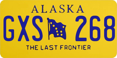 AK license plate GXS268