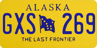 AK license plate GXS269