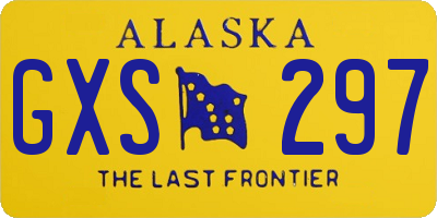 AK license plate GXS297