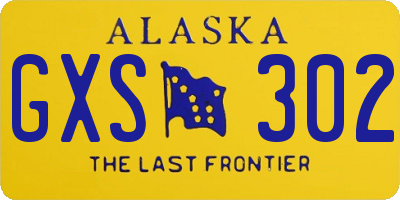 AK license plate GXS302