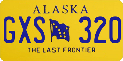 AK license plate GXS320