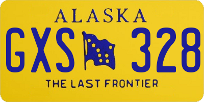 AK license plate GXS328