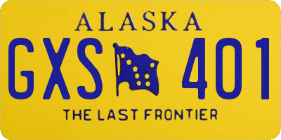 AK license plate GXS401