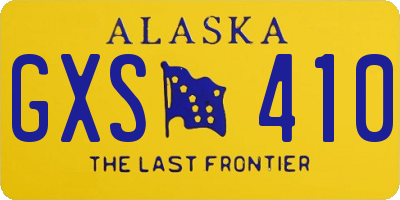 AK license plate GXS410