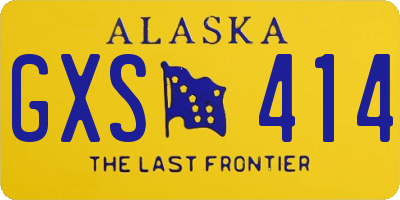 AK license plate GXS414