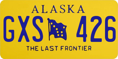 AK license plate GXS426