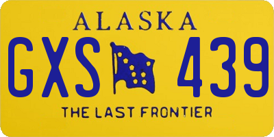 AK license plate GXS439