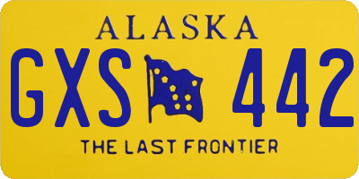 AK license plate GXS442