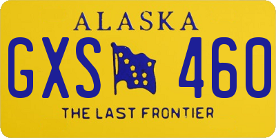 AK license plate GXS460