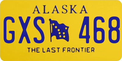AK license plate GXS468