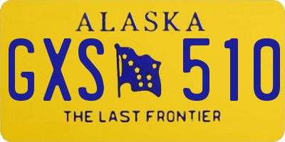 AK license plate GXS510