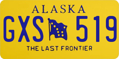AK license plate GXS519