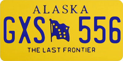 AK license plate GXS556