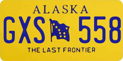 AK license plate GXS558