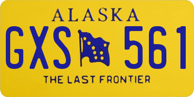 AK license plate GXS561