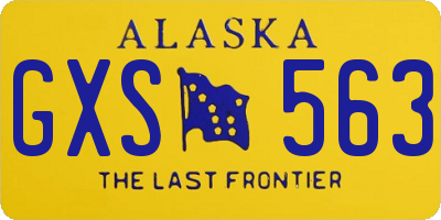 AK license plate GXS563