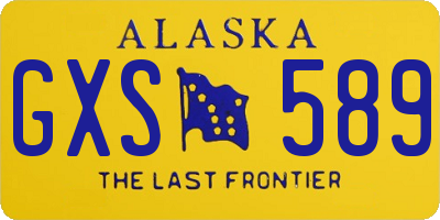 AK license plate GXS589