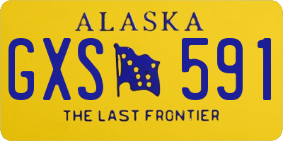AK license plate GXS591