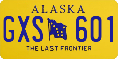 AK license plate GXS601