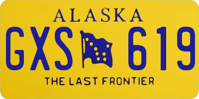 AK license plate GXS619