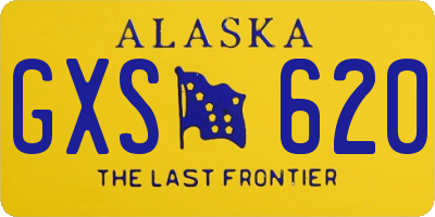 AK license plate GXS620