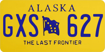AK license plate GXS627