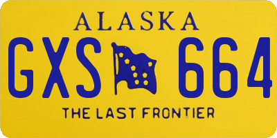 AK license plate GXS664