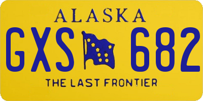 AK license plate GXS682