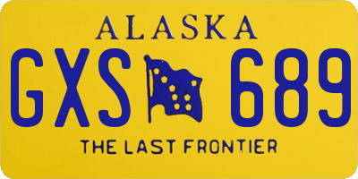 AK license plate GXS689