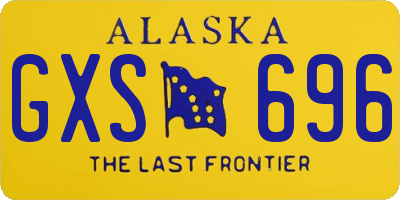 AK license plate GXS696