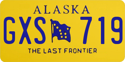 AK license plate GXS719