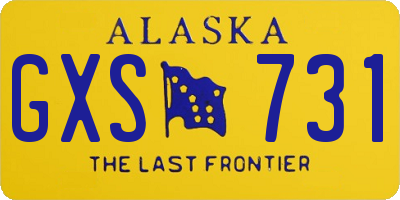 AK license plate GXS731