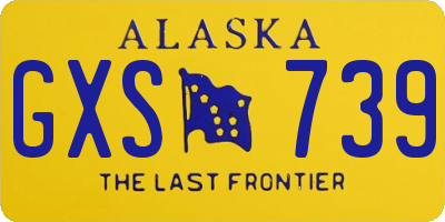 AK license plate GXS739