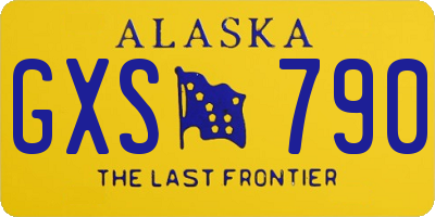 AK license plate GXS790