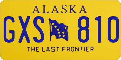 AK license plate GXS810