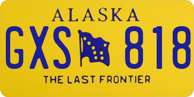 AK license plate GXS818