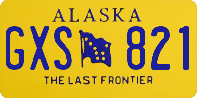 AK license plate GXS821